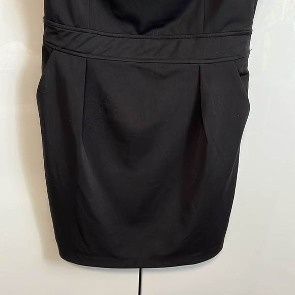 VERY J Lined Black Strapless Mini Dress, Size L - Picture 9 of 16